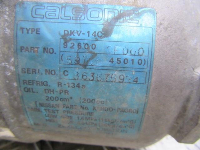 Compressor de aparelho de ar condicionado 926000F000 FORD