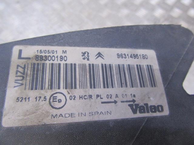 Luz esquerda 9631495180 PEUGEOT