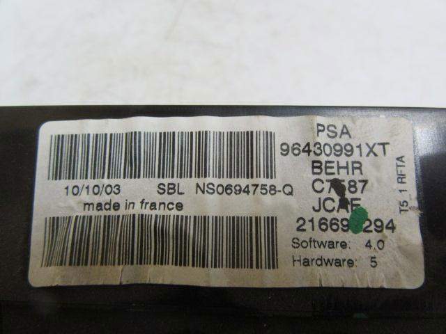 Unidade de controlo dos modos de aquecimento/condicionamento Peugeot 307  3A, 3C ao melhor preço