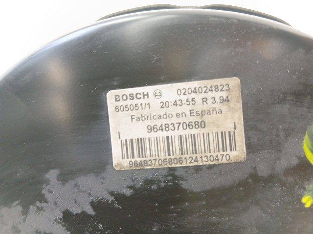 Reforçador dos freios a vácuo 9648370680 PEUGEOT
