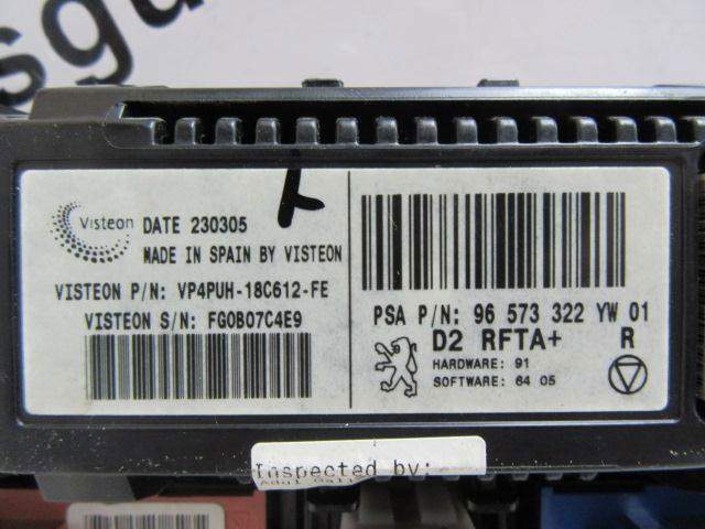 Unidade de controlo dos modos de aquecimento/condicionamento para Peugeot 407 6D