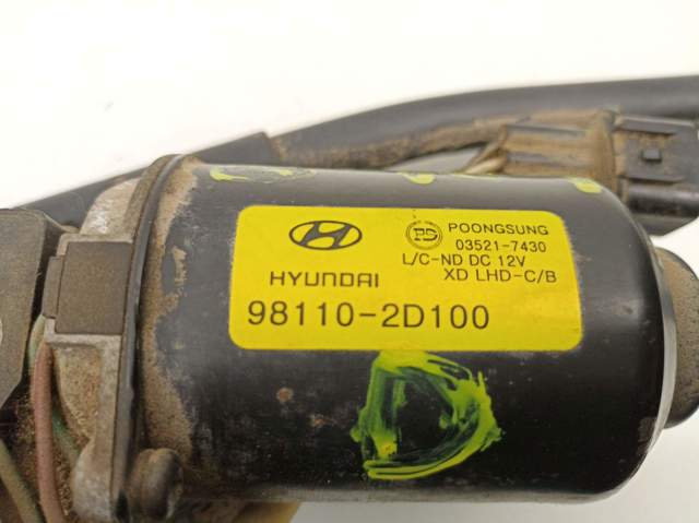 Motor de limpador pára-brisas do pára-brisas para Hyundai Elantra XD