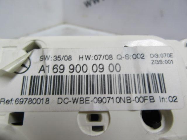 Unidade de controlo dos modos de aquecimento/condicionamento A1699000900 MERCEDES