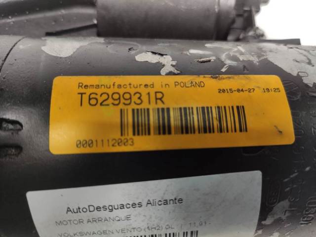 Motor de arranco 020911023L VAG