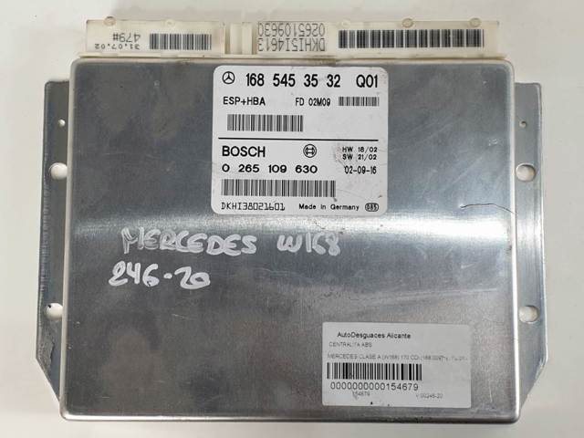Unidade de controlo ESP 0265109630 MERCEDES