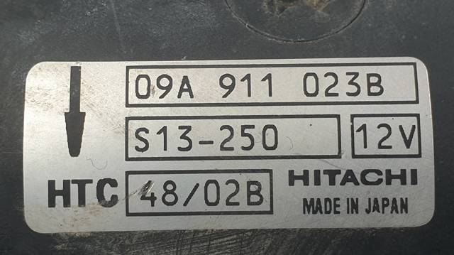 Motor de arranco 09A911023A VAG