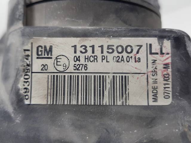 Luz direita 13115007 OPEL