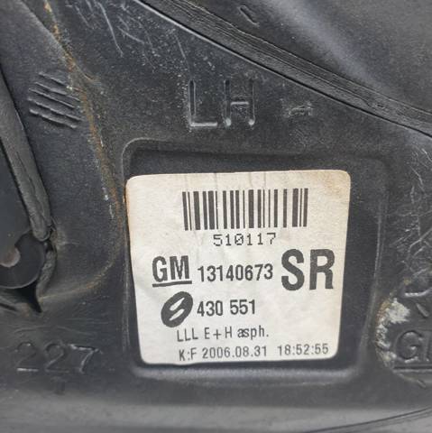 Espelho de retrovisão esquerdo 13140673 OPEL