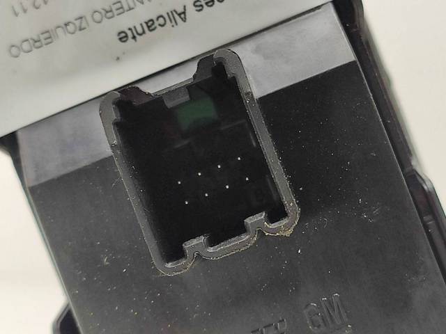 Unidade de botões dianteira esquerda de controlo de elevador de vidro 13222224 OPEL