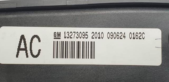 Unidade de controlo dos modos de aquecimento/condicionamento 13273095 OPEL