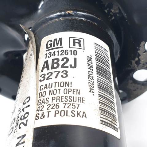 Amortecedor dianteiro direito 13412610 OPEL