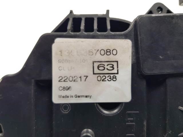 Fecho da porta traseira esquerda batente 1356367080 PEUGEOT