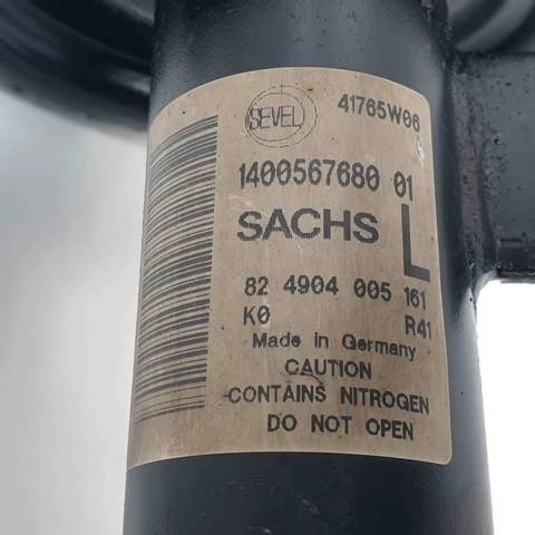 Amortecedor dianteiro esquerdo 1400567680 PEUGEOT