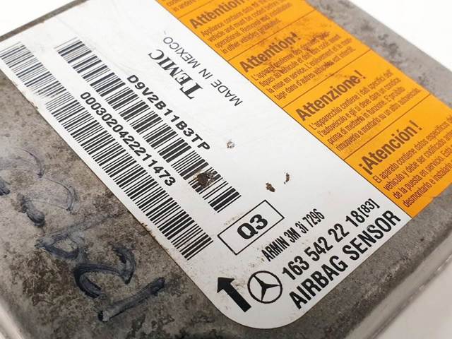 Módulo processador de controlo da bolsa de ar (Centralina eletrônica AIRBAG) 1635422218 MERCEDES