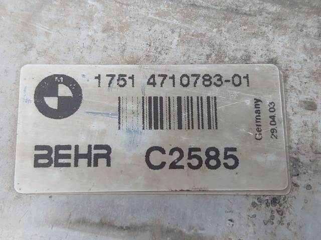Radiador de intercooler 17514710783 BMW