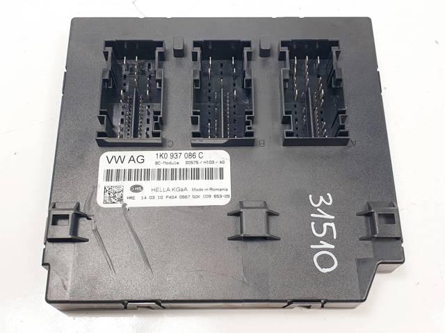Módulo de direção (Centralina eletrônica) da rede de bordo 1K0937086C VAG