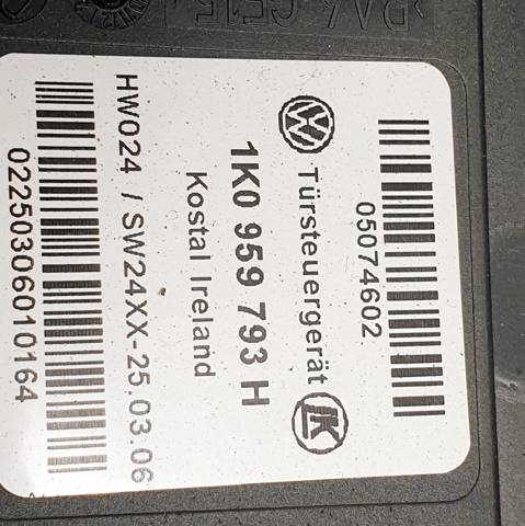 Motor de acionamento de vidro da porta dianteira esquerda 1K0959793H VAG