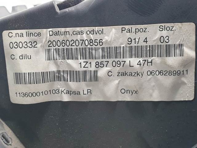 Caixa para porta-luvas (porta-luvas) 1Z1857097L VAG