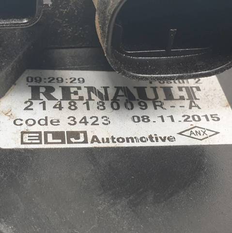 Difusor do radiador de esfriamento, montado com motor e roda de aletas 214818009R RENAULT