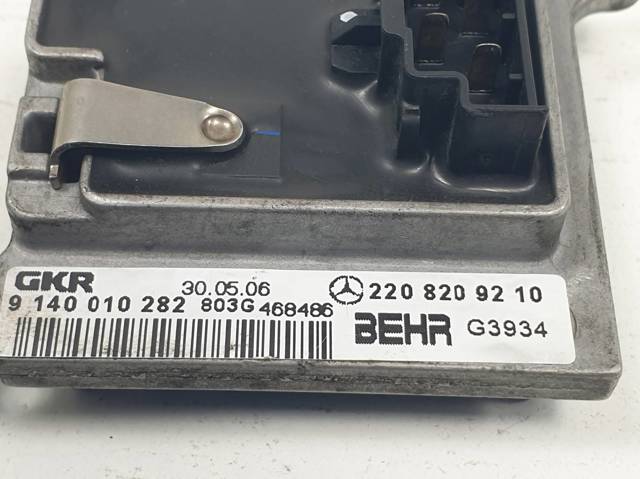 Resistor (resistência) de ventilador de forno (de aquecedor de salão) 2208209210 MERCEDES