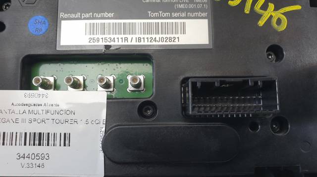 Mostrador multifuncional 259153411R RENAULT