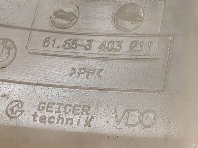 Tanque de fluido para lavador de vidro 3403211 BMW