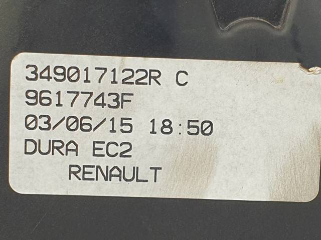 Cabo de mudança duplo 349017122R RENAULT