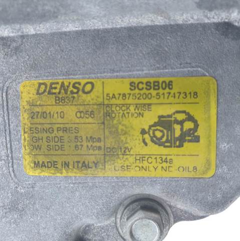 Compressor de aparelho de ar condicionado 51747318 FORD