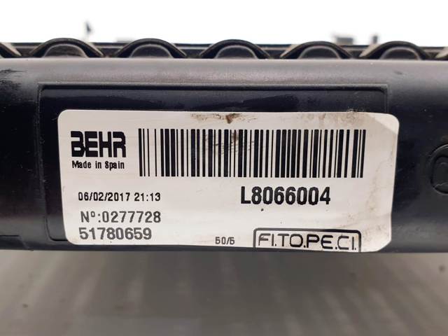 Radiador de esfriamento de motor 51780659 PEUGEOT