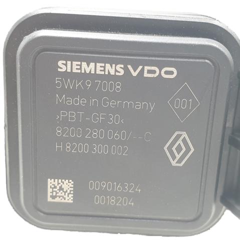 Sensor de fluxo (consumo) de ar, medidor de consumo M.A.F. - (Mass Airflow) 5WK97008 RENAULT