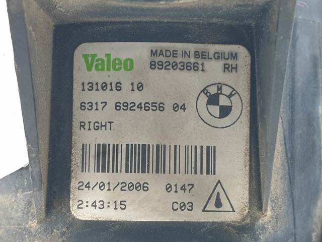 Luzes de nevoeiro direitas 692465604 BMW