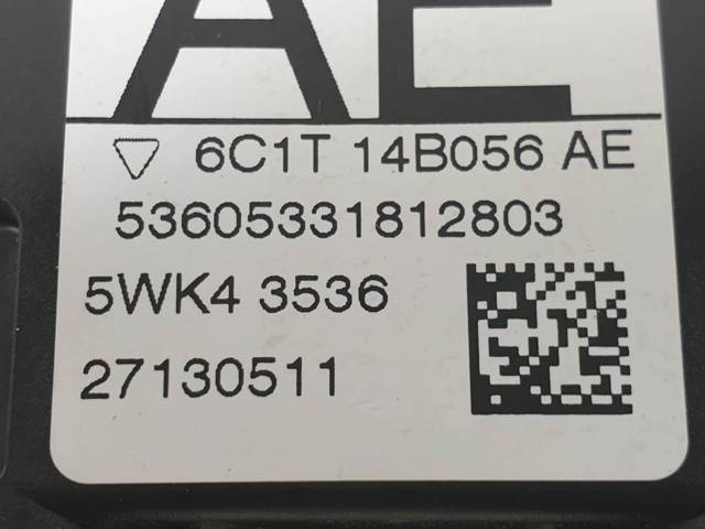 Módulo processador de controlo da bolsa de ar (Centralina eletrônica AIRBAG) 6C1T14B056AE FORD