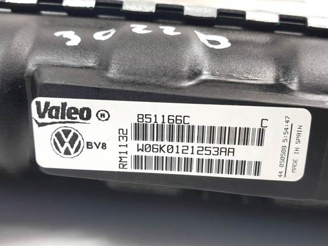Radiador de esfriamento de motor 6K0121253AA VAG