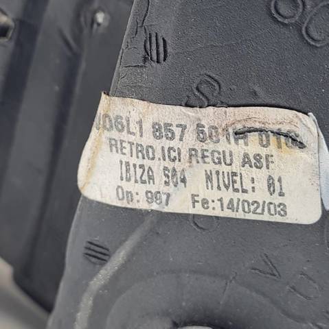 Espelho de retrovisão esquerdo 6L1857501H VAG