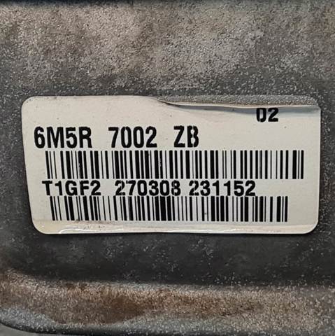 Caixa de Mudança montada (caixa mecânica de velocidades) 6M5R7002ZB FORD