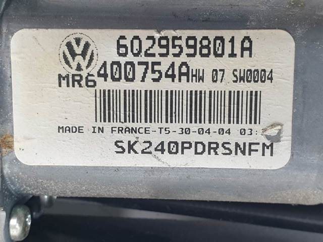Mecanismo de acionamento de vidro da porta dianteira direita para Seat Ibiza 6J5, 6P1