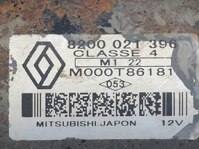 Motor de arranco 8200021396 RENAULT