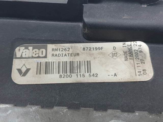 Radiador de esfriamento de motor 8200115542A RENAULT