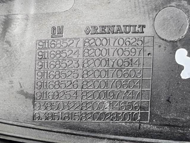 Maçaneta externa da porta lateral (deslizante) 8200170625 OPEL