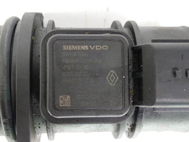 Sensor de fluxo (consumo) de ar, medidor de consumo M.A.F. - (Mass Airflow) 8200280056 RENAULT