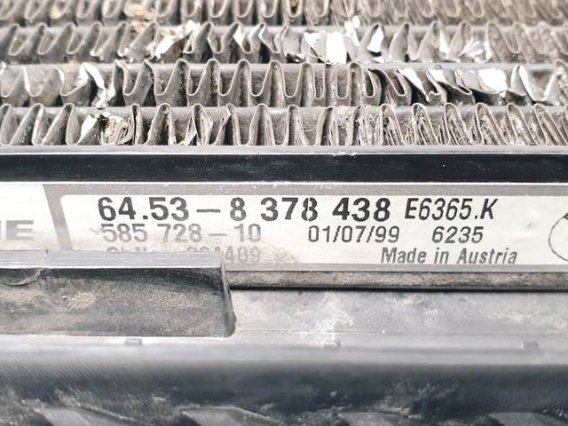 Radiador de aparelho de ar condicionado 8378438 BMW