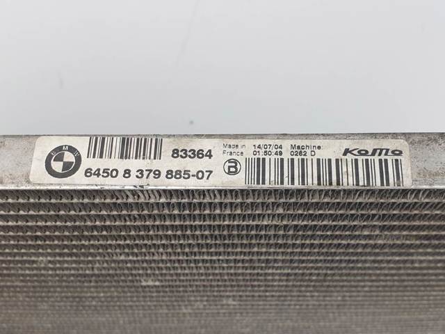 Radiador de aparelho de ar condicionado 8379885 BMW