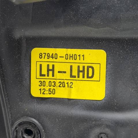 Espelho de retrovisão esquerdo 879400H011 TOYOTA