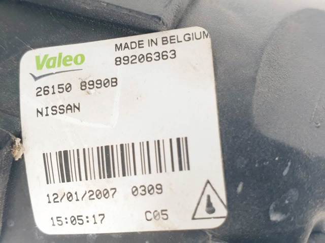 Luzes de nevoeiro esquerdas/direitas 89206363 NISSAN