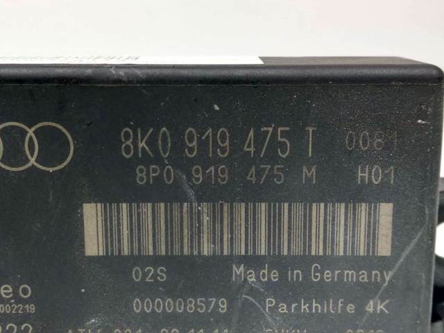Módulo de direção (Centralina eletrônica) de sensor de estacionamento 8K0919475 VAG