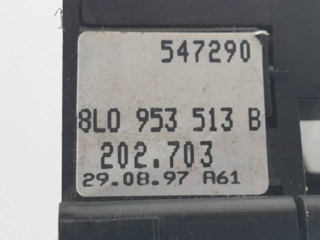 Comutador esquerdo instalado na coluna da direção 8L0953513B VAG
