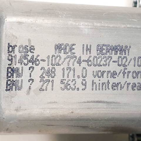 Motor de acionamento de vidro da porta dianteira esquerda 914546102 BMW