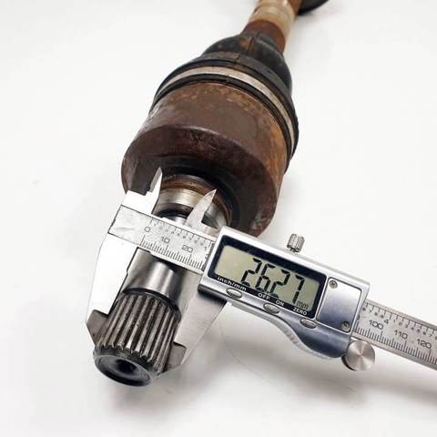 Semieixo (acionador) dianteiro esquerdo 9637378080 PEUGEOT
