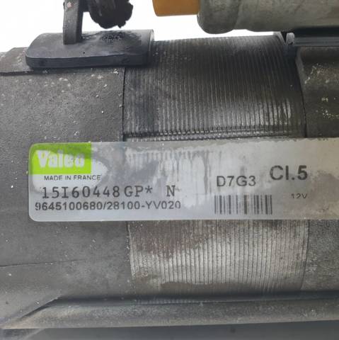 Motor de arranco 9645100680 PEUGEOT