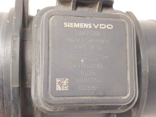 Sensor de fluxo (consumo) de ar, medidor de consumo M.A.F. - (Mass Airflow) 9647144080 FORD